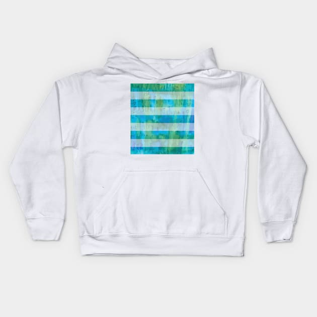 Striped Acrylic Painting Kids Hoodie by PSCSCo